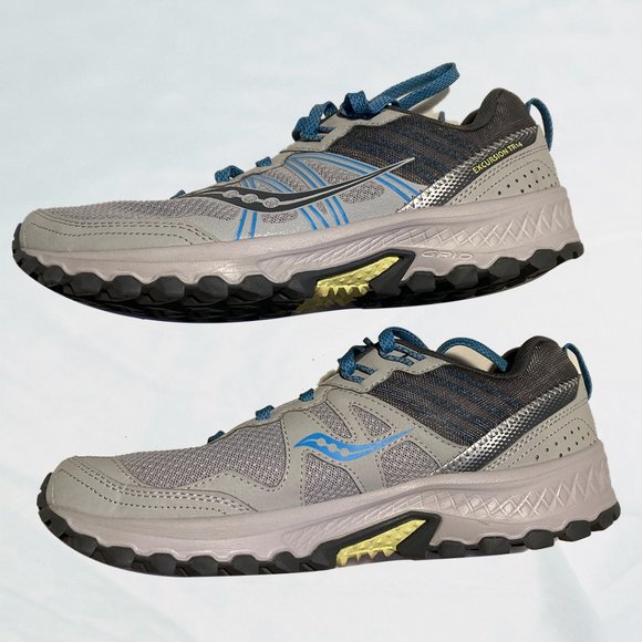 Saucony Trail Blue and Gray Womens Running Shoes Size 11 Excursion TR14 - Picture 3 of 10